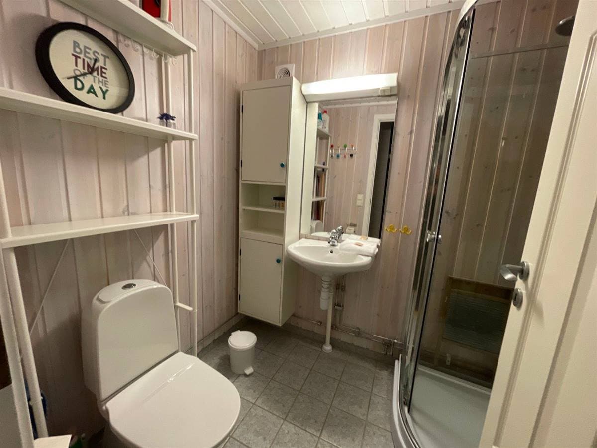 Bathroom with shower and toilet